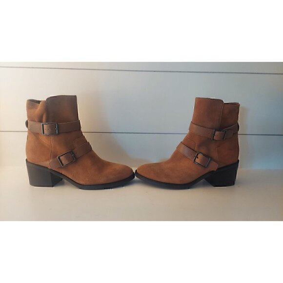 Donald Pliner Saddle Motorcycle Bootie/NWOB, Size 10M - Picture 4 of 9